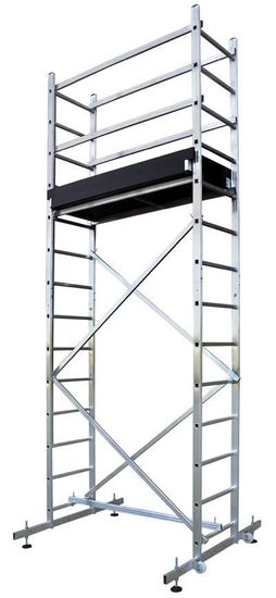 DRABEST Lešenie s plošinou Strend Pro Zeus, hliníkové, max. 473 cm, max. 200 kg