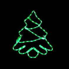 ACA Lightning LED vianočné dekorácia do okna 72 LED/12W/230V/IP44/zelená farba