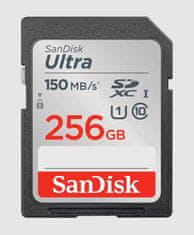 SanDisk Ultra/SDXC/256GB/150MBps/UHS-I U1 / Class 10/Čierna