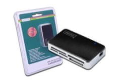 Digitus Čítačka kariet USB 2.0, All-in-One podporuje T-Flash, vrátane kábla USB A/M na mini USB