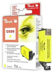Peach kompatibilný cartridge Canon CLI-526Y, Yellow, 9 ml