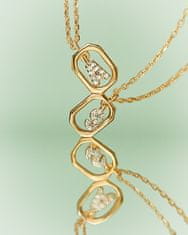 PDPAOLA Pôvabný pozlátený náhrdelník písmeno "A" LETTERS CO01-512-U (retiazka, prívesok)