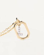 PDPAOLA Pôvabný pozlátený náhrdelník písmeno "L" LETTERS CO01-523-U (retiazka, prívesok)