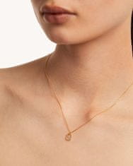 PDPAOLA Pôvabný pozlátený náhrdelník písmeno "S" LETTERS CO01-530-U (retiazka, prívesok)