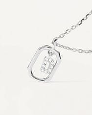 PDPAOLA Pôvabný strieborný náhrdelník písmeno "D" LETTERS CO02-515-U (retiazka, prívesok)