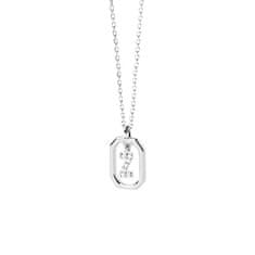 PDPAOLA Pôvabný strieborný náhrdelník písmeno "Z" LETTERS CO02-537-U (retiazka, prívesok)