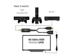 Club 3D CAC-1331 adaptér aktívny HDMI na DisplayPort 4K60Hz, M/F