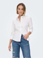 ONLY Dámska košeľa ONLFRIDA Regular Fit 15270350 White (Veľkosť XS)