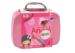 Súprava na líčenie pre deti Kozmetika Ružový trblietavý kufor