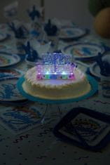 Unique Zápich na tortu Happy Birthday LED farebný 11x8cm