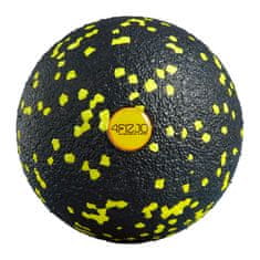 4FIZJO Masážna loptička EPP 8 cm Lacrosse Ball, čierna a žltá
