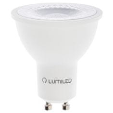 LUMILED 10x LED žiarovka GU10 6W = 50W 580lm 4000K Neutrálna biela 36° 
