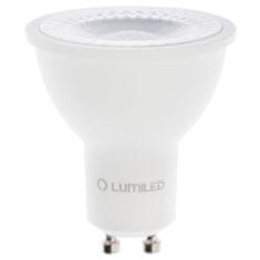 LUMILED 10x LED žiarovka GU10 6W = 60W 580lm 3000K Teplá biela 36°