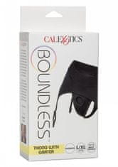 California Ex Novel CalExotics Boundless Thong with Garter / postroj - tangá s podväzkami - L/XL