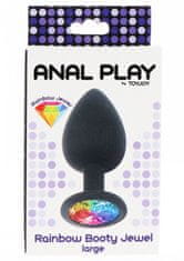Toyjoy ToyJoy Rainbow Booty Jewel Large - analný silikónový