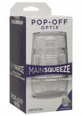 Doc Johnson Main Squeeze Pop-Off Optix - transparentný masturbátor