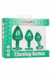 California Ex Novel CalExotics Cheeky Gems 3 Pcs / sada análnych kolíkov zo silikónu