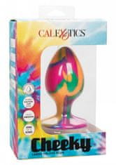 California Ex Novel CalExotics Cheeky Large Tie-Dye Plug - analný silikónový kolík
