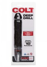 California Ex Novel CalExotics Colt Gear - COLT Deep Drill / realistický vibrátor 28cm, Čierna