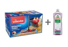 Súprava upratovacia Vileda Ultramax TURBO mop+vedro + handrička Actifibre Soft