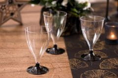 Santex Plastové poháre na víno čierne 10ks 200ml