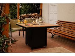 Karma Premium Záhradný stôl s ohniskom Ruben Garden - polyrey