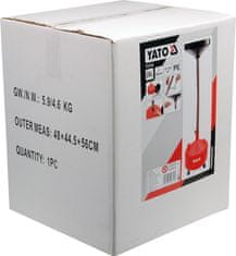 YATO Miska na odčerpanie oleja 20l 420 mm nastaviteľná výška 75-155 cm