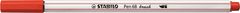 Stabilo Štetcová fixka "Pen 68 brush", červená, 568/48