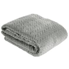DESIGN 91 Jednofarebná deka - Cindy šedá, š. 200 cm x d. 220 cm