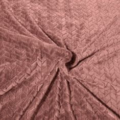 DESIGN 91 Jednofarebná deka - Cindy ružová, š. 150 cm x d. 200 cm