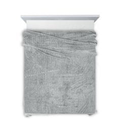 DESIGN 91 Jednofarebná deka - Cindy strieborná, š. 170 cm x d. 210 cm