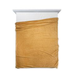 DESIGN 91 Jednofarebná deka - Cindy 4 zlatá, š. 170 cm x d. 210 cm