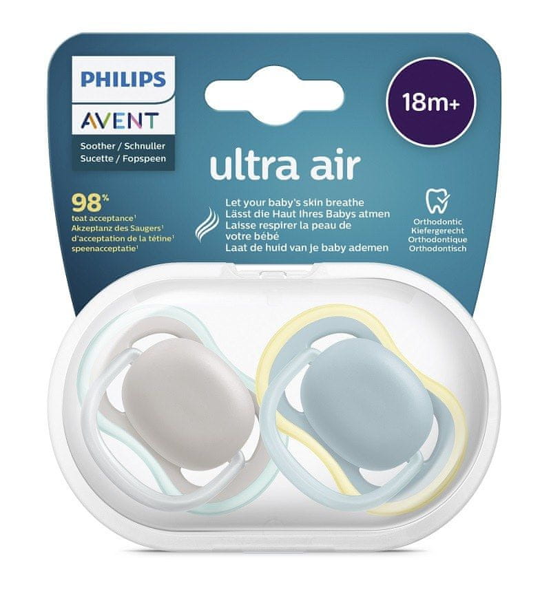 Philips Avent Cumlík Ultra air neutral 18m+, 2 ks