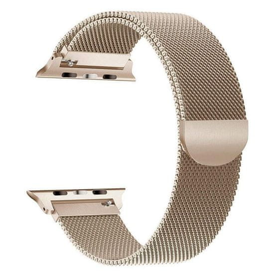 BStrap Milanese remienok na Apple Watch 38/40/41mm, Champagne