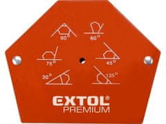 Extol Premium Uholník (8815194) magnetický na zváranie, 30°-45°-60°-75°-90°-135°., sila magnetu 23kg