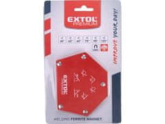 Extol Premium Uholník (8815194) magnetický na zváranie, 30°-45°-60°-75°-90°-135°., sila magnetu 23kg