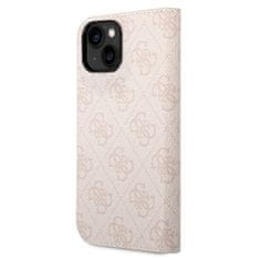 Guess Puzdro na mobil 4G Metal Camera Outline Book na Apple iPhone 14 Plus - růžové