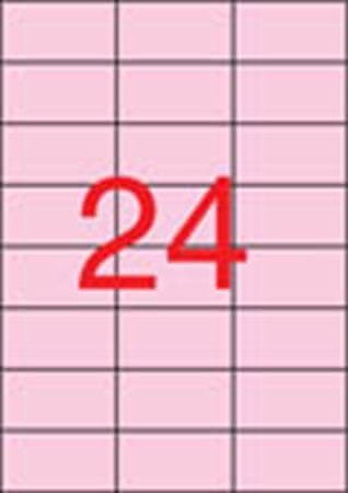 Apli Etiketa, 70 x 37 mm, pastelová ružová, 480 ks/bal., 11843