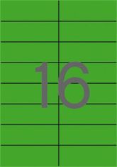 Apli Etiketa, 105 x 37 mm, zelená, 320 ks/bal., 01598