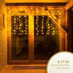 DecoLED DecoLED LED svetelná záclona HOBBY LINE - 2x1m, teple biela, 100 diód