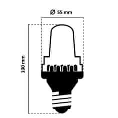 DecoLED LED žiarovka - FLASH, ľadovo biela, pätica E27