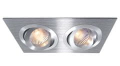 Light Impressions Light Impressions Kapego stropné vstavané svietidlo 12V AC / DC GU5.3 / MR16 2x max. 50,00 W 175 mm strieborná 111821