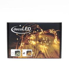 DecoLED DecoLED LED svetelná reťaz - 12 x 1,5 m, teple biela, 180 diód