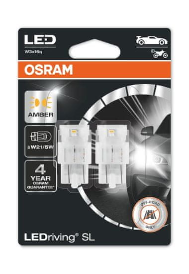 Osram OSRAM LED W21 / 5W 7515DYP-02B AMBER 12V 1,8W W3x16q