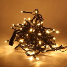 DecoLED Sada osvetlenia na vianočný stromček - 20 m, teple biele LED