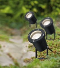Paulmann Paulmann Outdoor LED pre osvetlenie rastlín zápich IP44 3x3,5W GU10 čierna 988.97 P 98897 98897