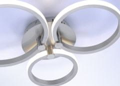 PAUL NEUHAUS PAUL NEUHAUS LED stropné svietidlo, moderné kruhy, oceľ 3000K LD 12110-55