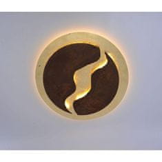 PAUL NEUHAUS PAUL NEUHAUS LED stropné svietidlo, imitácia plátkového zlata a hrdze, rustikálne SimplyDim 3000K PN 6983-48