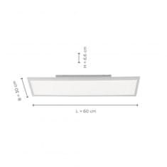 PAUL NEUHAUS Leuchten DIRECT LED stropné svietidlo, panel, biele, 60x30cm 4000K LD 14474-16