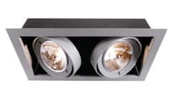 Light Impressions Deko-Light stropné vstavané svietidlo Kardan 220-240V AC / 50-60Hz G12 2x max. 70,00 W 372 strieborná 850055